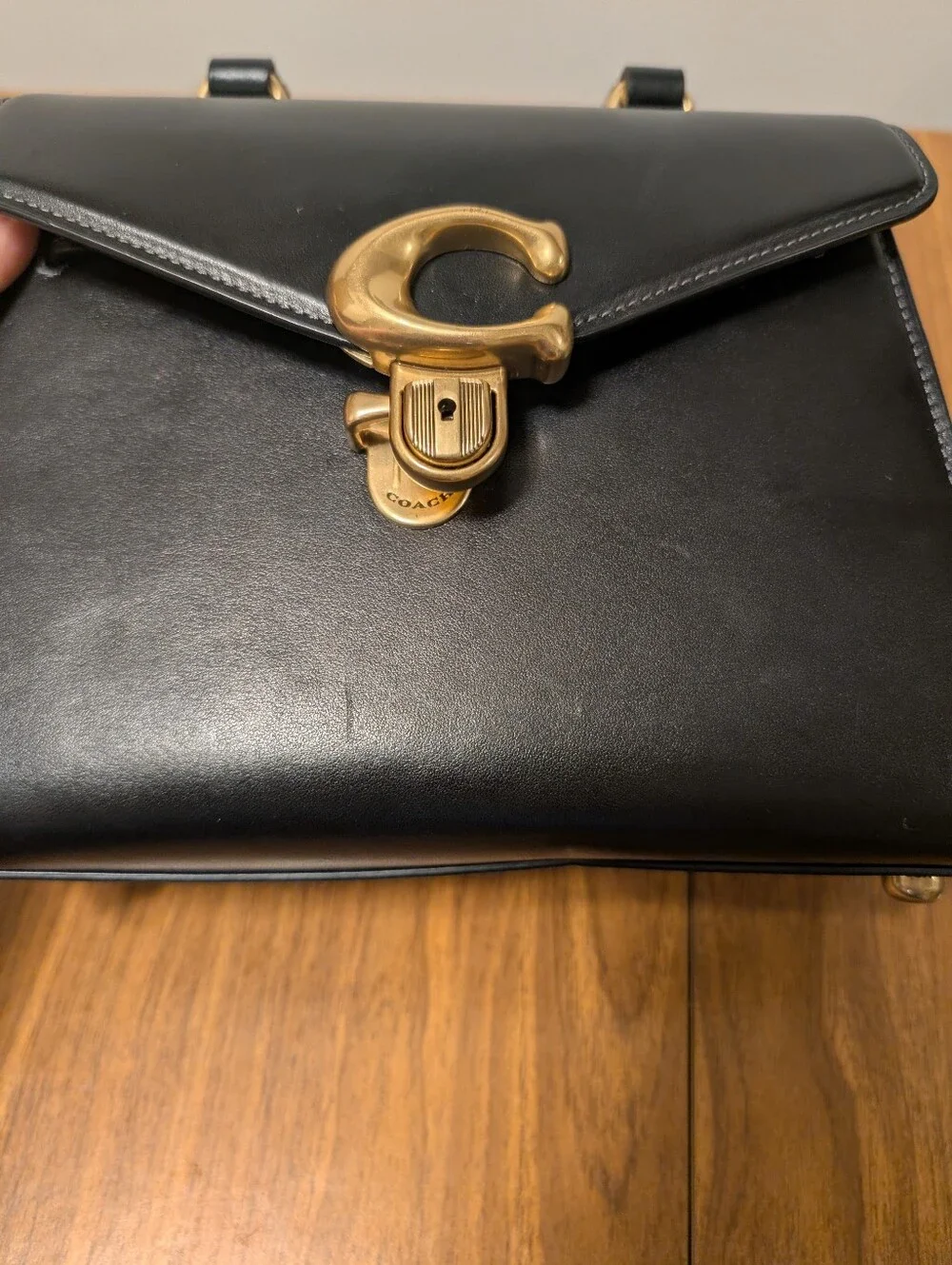 Coach Sammy Top-Handle Bag with Brass Hardware